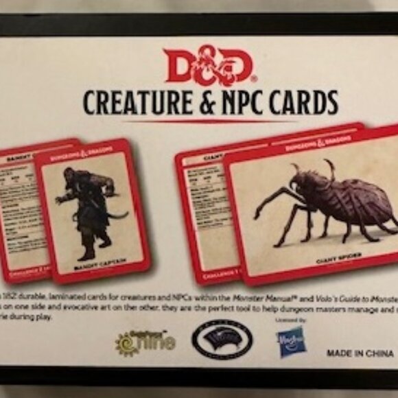 Dungeons & Dragons 5e Creature/Monster Cards Set in Good Condition - Picture 1 of 3